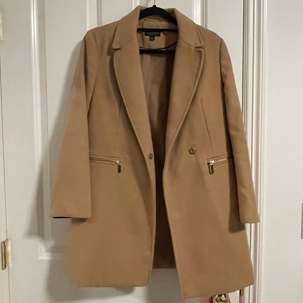 Topshop petite beige coat